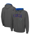 Colosseum Men's  Gray Florida Gators Arch And Logo 3.0 Full-zip Hoodie In Gray