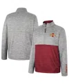 Colosseum Gray Iowa State Cyclones John Half-zip Jacket In Gray