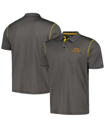 Colosseum Men's  Gray Minnesota Golden Gophers Cameron Polo Shirt
