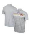 Colosseum Men's  Gray Minnesota Golden Gophers Cybernetic Polo Shirt In Gray