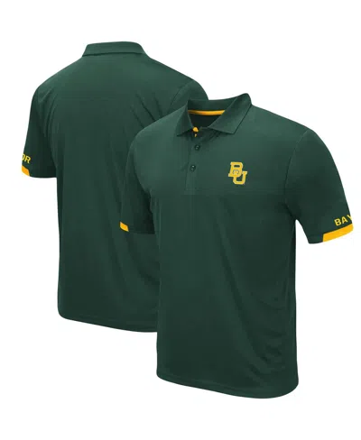 Colosseum Men's  Green Baylor Bears Logo Santry Polo Shirt