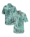 Colosseum Men's  Green Miami Hurricanes Realtree Aspect Charter Full-button Fishing Shirt In Green