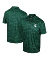 COLOSSEUM MEN'S COLOSSEUM GREEN MICHIGAN STATE SPARTANS DALY PRINT POLO SHIRT