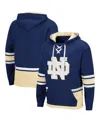 Colosseum Navy Yale Bulldogs Lace Up 3.0 Pullover Hoodie In Navy