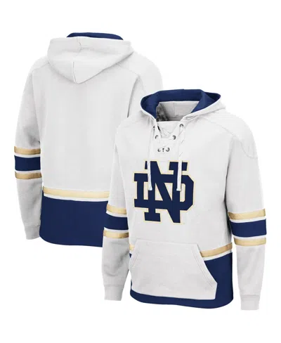 Colosseum Men's  Notre Dame Fighting Irish Lace Up 3.0 Pullover Hoodie In White