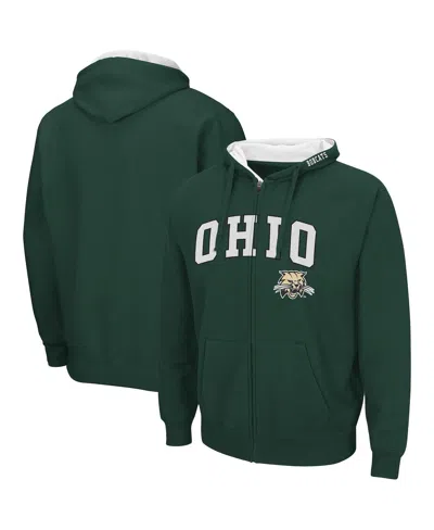 Colosseum Men's  Green Ohio Bobcats Arch Logo 3.0 Full-zip Hoodie