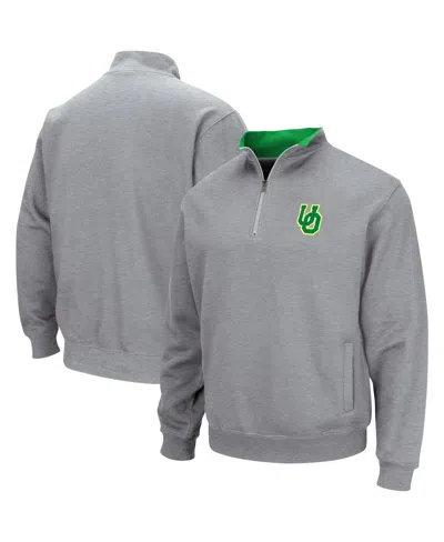 Colosseum Men's  Heather Gray Oregon Ducks Tortugas Quarter-zip Top