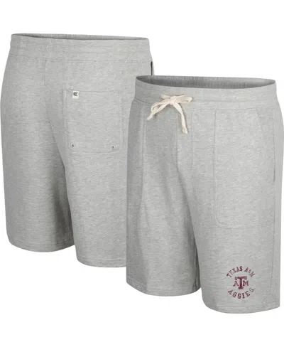 Colosseum Men's  Heather Gray Texas A&m Aggies Love To Hear This Terry Shorts