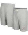 Colosseum Men's  Heather Gray Utah Utes Love To Hear This Terry Shorts In Heather Gray