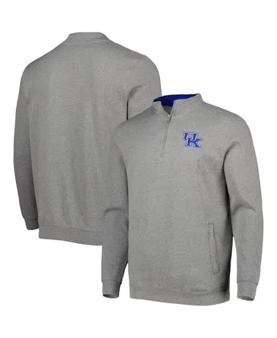 Colosseum Men's  Heathered Gray Kentucky Wildcats Tortugas Quarter-zip Sweatshirt
