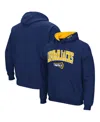 Colosseum Navy Kent State Golden Flashes Arch And Logo Pullover Hoodie In Navy