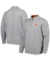 Colosseum Men's  Heathered Gray Texas Longhorns Tortugas Quarter-zip Sweatshirt In Heathered Gray