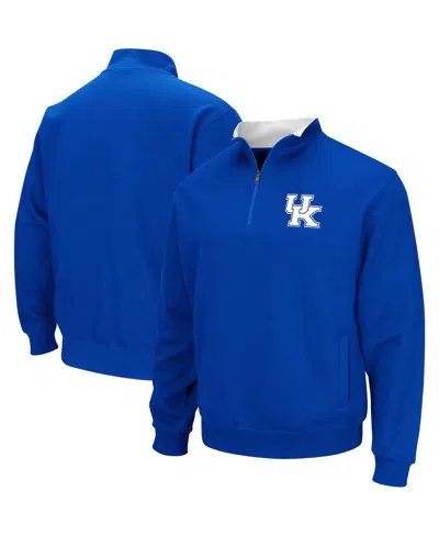 Colosseum Men's  Kentucky Wildcats Tortugas Quarter-zip Sweatshirt In Royal