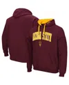Colosseum Men's  Maroon Arizona State Sun Devils Big And Tall Arch & Logo 2.0 Pullover Hoodie In Maroon