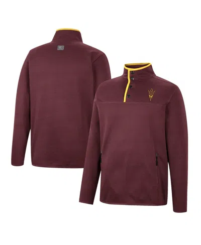 Colosseum Men's  Maroon Arizona State Sun Devils Rebound Quarter-snap Jacket