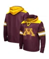 Colosseum Men's  Maroon Minnesota Golden Gophers Big And Tall Hockey Lace-up Pullover Hoodie In Maroon