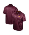 Colosseum Men's  Maroon Minnesota Golden Gophers Honeycomb Raglan Polo Shirt In Maroon