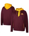 Colosseum Men's  Maroon Minnesota Golden Gophers Luge 3.0 Quarter-zip Hoodie In Maroon