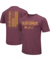 Colosseum Men's  Maroon Minnesota Golden Gophers Oht Military-inspired Appreciation Flag 2.0 T-shirt In Maroon
