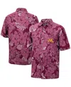 Colosseum Men's  Maroon Minnesota Golden Gophers The Dude Camp Button-up Shirt In Maroon