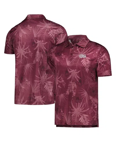 Colosseum Maroon Montana Grizzlies Palms Team Polo