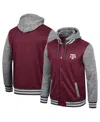 Colosseum Men's  Maroon Texas A&m Aggies Robinson Hoodie Full-snap Jacket In Maroon