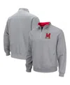 Colosseum Heathered Gray Maryland Terrapins Tortugas Team Logo Quarter-zip Jacket In Heathered Gray