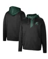 Colosseum Black Michigan State Spartans Luge 3.0 Quarter-zip Hoodie In Black