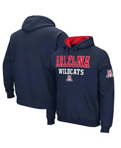 Colosseum Men's  Navy Arizona Wildcats Sunrise Pullover Hoodie