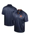 Colosseum Men's  Navy Auburn Tigers Honeycomb Raglan Polo Shirt In Navy