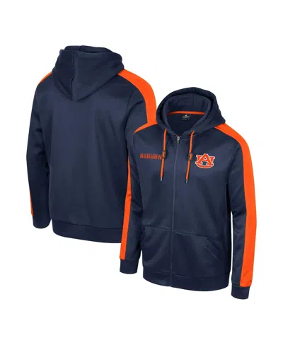 Colosseum Men's  Navy Auburn Tigers Reese Full-zip Hoodie