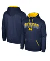 Colosseum Men's  Navy Michigan Wolverines Reese Pullover Hoodie In Navy