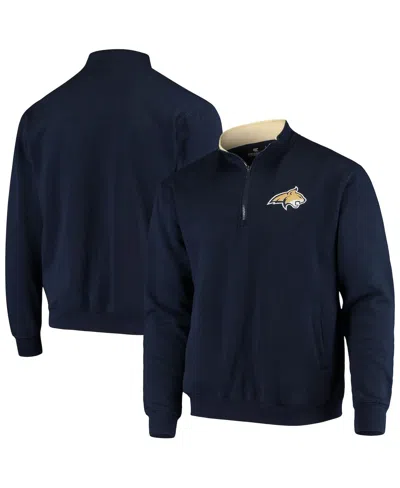Colosseum Men's Navy Montana State Bobcats Tortugas Logo Quarter-zip Jacket