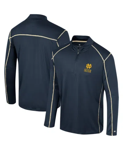 Colosseum Men's  Navy Notre Dame Fighting Irish Cameron Quarter-zip Windshirt