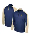 Colosseum Men's  Navy Notre Dame Fighting Irish Langmore Raglan Quarter-zip Top In Navy
