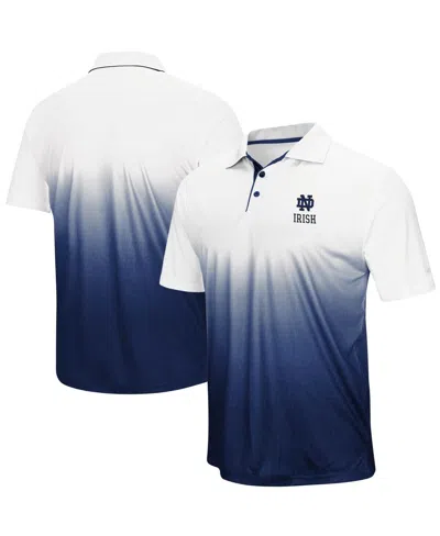 Colosseum Men's  Navy Notre Dame Fighting Irish Magic Team Logo Polo Shirt