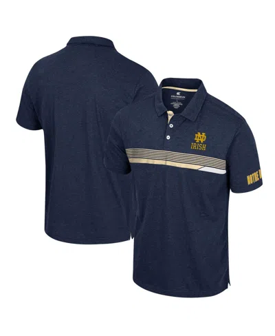 Colosseum Men's  Navy Notre Dame Fighting Irish No Problemo Polo Shirt