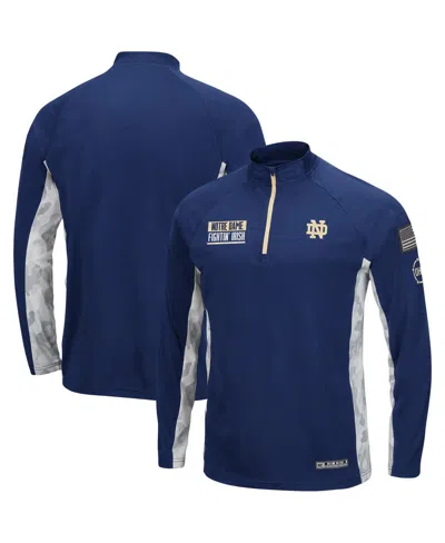 Colosseum Men's  Navy Notre Dame Fighting Irish Oht Military-inspired Appreciation Snow Cruise Raglan