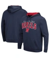 Colosseum Men's Ole Miss Rebels Resistance Pullover Hoodie In Navy