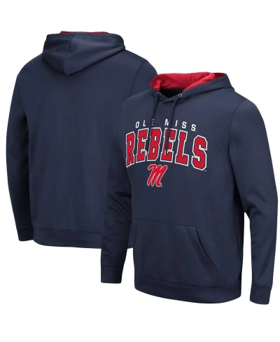 Colosseum Men's Ole Miss Rebels Resistance Pullover Hoodie In Navy