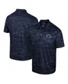 COLOSSEUM MEN'S COLOSSEUM NAVY PENN STATE NITTANY LIONS DALY PRINT POLO SHIRT