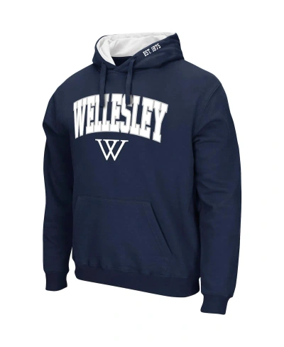 Colosseum Men's  Navy Wellesley Blue Isle Pullover Hoodie