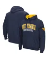 Colosseum Men's  Navy West Virginia Mountaineers Double Arch Pullover Hoodie In Navy