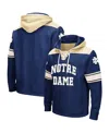 Colosseum Men's Notre Dame Fighting Irish 2.0 Lace-up Pullover Hoodie In Navy