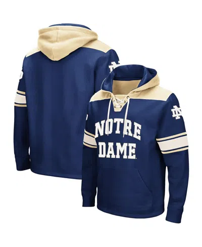 Colosseum Men's Notre Dame Fighting Irish 2.0 Lace-up Pullover Hoodie In Navy