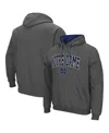 Colosseum Men's  Notre Dame Fighting Irish Big And Tall Arch And Logo 2.0 Pullover Hoodie In Charcoal