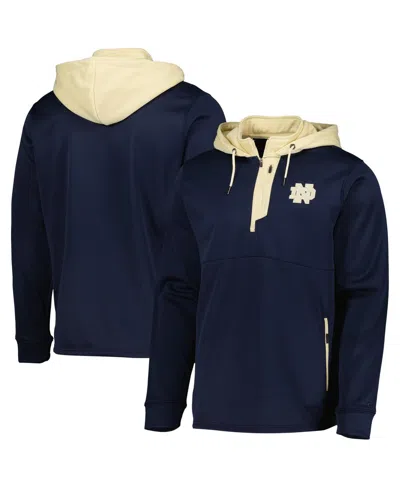 Colosseum Men's  Notre Dame Fighting Irish Luge 3.0 Quarter-zip Hoodie In Navy