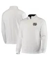Colosseum Men's  White Notre Dame Fighting Irish Tortugas Logo Quarter-zip Jacket In White