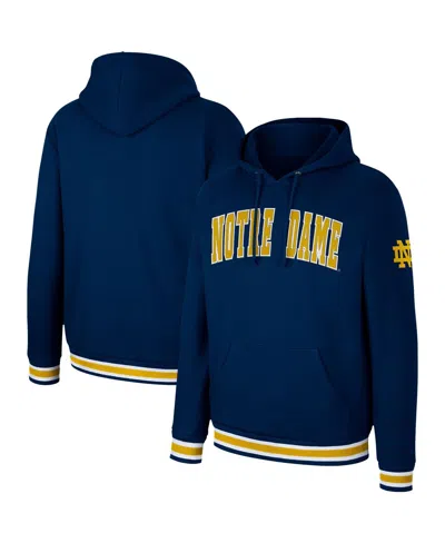 Colosseum Men's  Notre Dame Fighting Irish Varsity Arch Pullover Hoodie In Navy