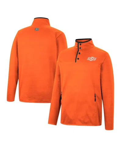 Colosseum Men's  Orange Oklahoma State Cowboys Rebound Quarter-snap Jacket